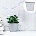 thumbnail image 6 of Tarmeek Wall Mounted Hydroponic Planter - Modern Minimalist Grey Plant Container for Living Room, Indoor/Outdoor Garden, No Drill Installation, Water Cultivation for Pothos, 6 of 9