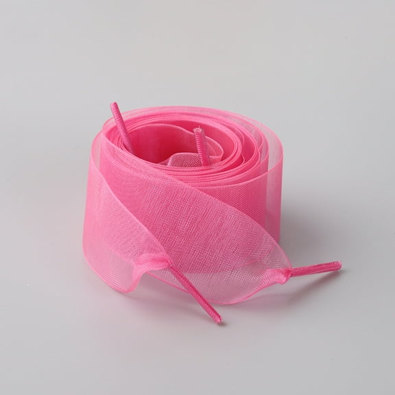 XmhyTop-A 2 Pairs Ribbon Shoe Laces,120*2.3cm Fashion Decorative Sneaker Laces for Shoes,S19