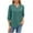 Green, variant on Timegard Womens Tops V Neck Button 3/4 Sleeve Solid Color Lightweight Casual Loose Blouse Tee Summer