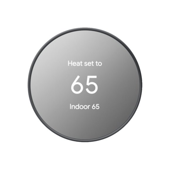 Google Nest Thermostat - Programmable Smart Thermostat for Home - Charcoal