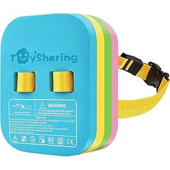 TOYSHARING Back Float Kids Swim Belt: Toddler Bubble Floaties Training Backpack Swimmies Device