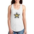 thumbnail image 1 of Big Gold Glittery Star Racerback Tank Women -Image by Shutterstock, Female Medium, 1 of 4