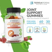 Extra Strength Joint Support Gummies with Glucosamine and Vitamin E - 60 Count