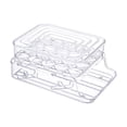 thumbnail image 2 of Caja para guardar huevos, bandeja reutilizable para el hogar, bandeja enrollable para guardar huevos. Blanco, 2 of 9
