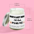thumbnail image 5 of Moms Last Nerve Candle - Pink Amber & Honey Scented Candle, 9oz | Sweet Peach, Gardenia, Vanilla Woods | Hand-Poured Soy Wax, Eco-Friendly, 5 of 10
