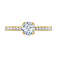 thumbnail image 3 of 1 Carat Prong Set Diamond Engagement Ring Band in 14K Yellow Gold (Ring Size 9.5), 3 of 5