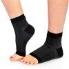 Moisturizing Cracked Heel Socks - Treat Dry Heels Fast Pain Relief from Cracking Feet with these Heel Protector Pads for Women and Men by (1 Pairs)