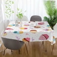 thumbnail image 6 of GZHJMY Cupcakes Rectangle Tablecloth, Waterproof Stain Wrinkle Resistant Washable Polyester Table Cover for Picnic Dinner Holiday Kitchen Party Decor, 60 x 120 in Home Decor, 6 of 7