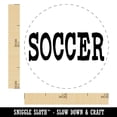 thumbnail image 2 of Soccer Fun Text Self-Inking Rubber Stamp Ink Stamper - Purple Ink - Mini 1/2 Inch, 2 of 7