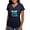 Navy, variant on - THE JOURNEYS ON T Shirt - Women's V-Neck Dark T-Shirt