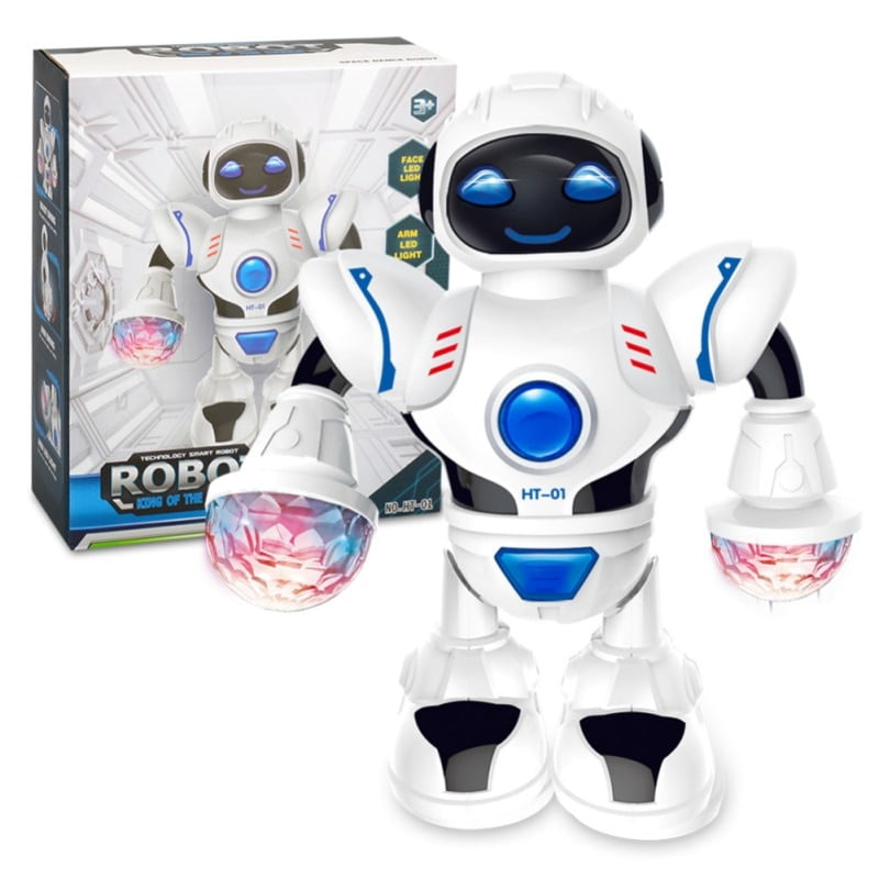 Intelligent  Charismatic Dancing Remote Control Robot with Music and Lights for 