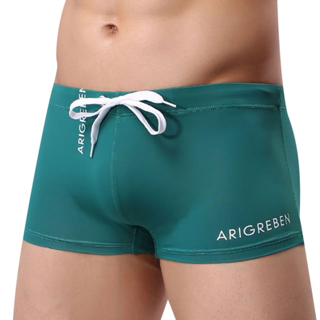 Bañador de baño de secado rápido con cordón de Color sólido para hombre Fridja nalpqowj50352