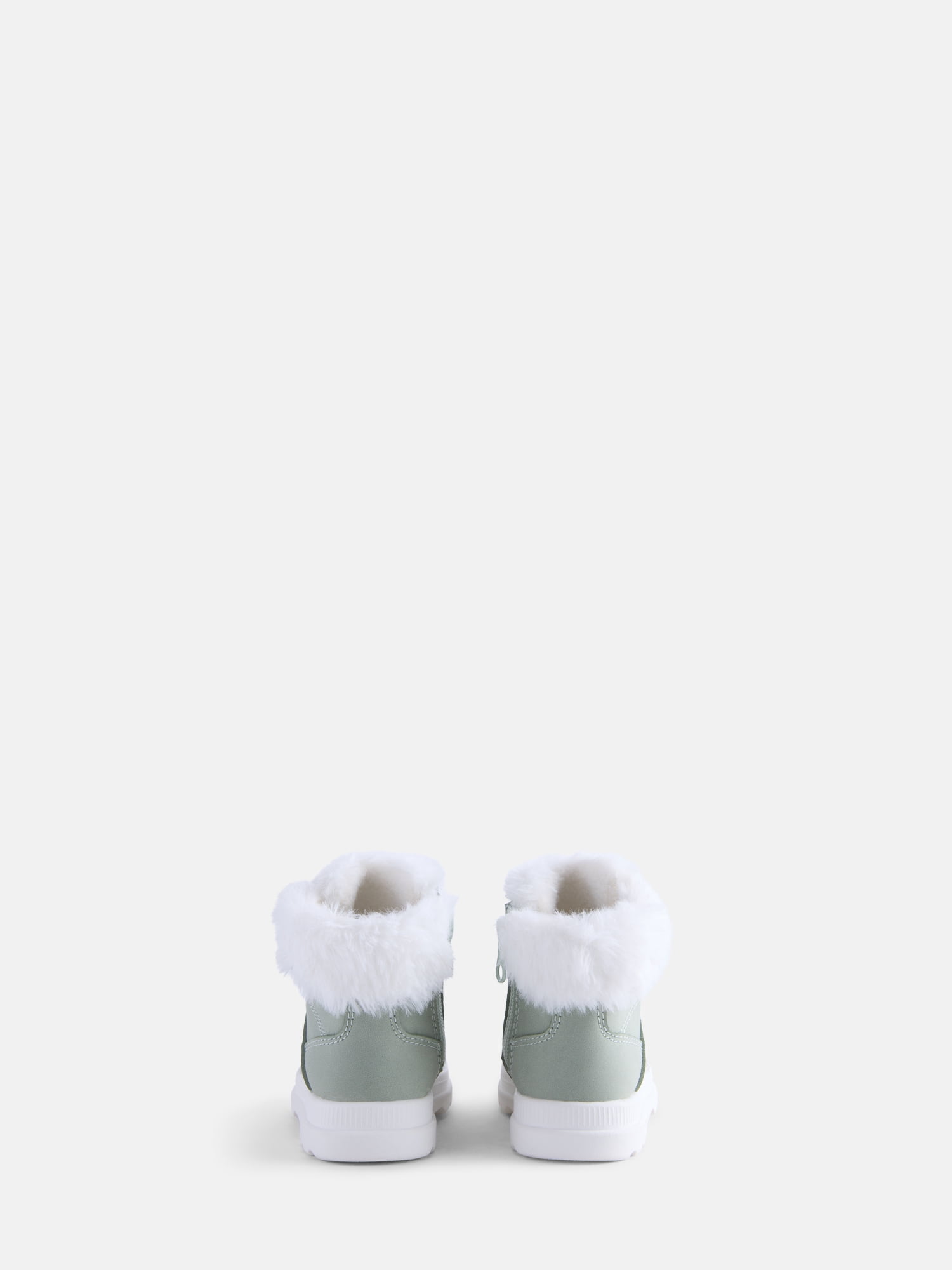 Wonder Nation Baby and Toddler Girls Winter Boots with Faux Fur Lining