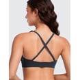 thumbnail image 2 of CRZ YOGA Butterluxe Deep V-Neck Sports Bras for Women Criss Cross Padded Top Wireless Yoga Bras, 2 of 5