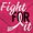 Pink, variant on Fight For It Breast Cancer Aware Pink Women's Plus Size Graphic Tee Brisco Brands 2X