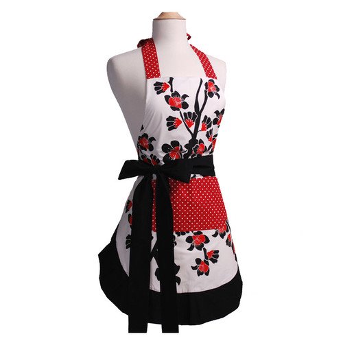 Flirty Aprons Women's Original Apron in Cherry Blossom