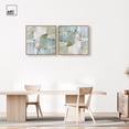 thumbnail image 3 of Art Remedy Modern Trendy Art Canvas, 30" x 30", Gold Frame, Jade Sweep I Set, 3 of 5