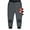 Dark gray dinosaur, variant on QEFJNO Toddler and Little Boys Cotton Pull On Active Jogger Pants Casual Sweatpants with Drawstring 1Pcs Gray Tank 3T