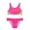 Hot Pink, variant on Mercatoo Girls Bikini Beach Swimwear 2 𝐏iece Floral Printing High Waist Bikini Bathing Suits Toddler Girls Sport Swimsuit