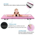 thumbnail image 4 of Thick Foam Tri-Fold Folding Exercise Mat with Carrying Handles for Gymnastics and Home Gym Protective Flooring Gymnastic Mat, Blue, 4 of 7