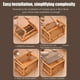 thumbnail image 4 of Bin De Almacenamiento Apilable De Caja De Plástico Plegable Con Tapa De Apertura De Puerta De 4 Lados Y Ruedas Para La Organización Domiciliaria Toyos De Armario, 4 of 7