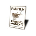 thumbnail image 4 of Plow Farmer Parking Novelty Sign, Metal Wall Decor - 10x14 inches, 4 of 4