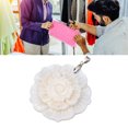 thumbnail image 4 of Natural Abalone Shell Pendant Handcrafted 3-Layered Flower Seashell Jewelry Necklace Decoration for Women, Elegant White Blossom Dress Accessories, 10.0 x 7.0 in / 25.4 x 17.8 cm, 4 of 9