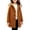 Brown, variant on GiLiling Kids Toddler Boys and Girls Single Breasted Pea Coat Wool Blend Trench Coat Long Sleeve Mid Length Hooded Overcoat (Blue, 3-4 Years)