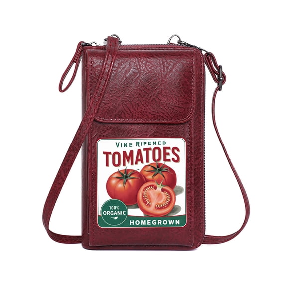 OIDERY Ladies Cell Phone Purse Crossbody Bags for Women Vine-Ripened Homegrown Organic for Valentine's Day Birthday Gifts Romantic Gifts for Wife Girlfriend