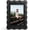 Black, variant on 4x6 Picture Frame with Mat for 3.5x5, Wavy Edge Wooden Real Glass Photo Frame for Tabletop and Wall Hanging, Red, 1 Pack