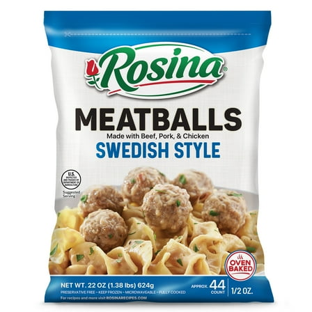 Rosina Swedish Meatball, 22 oz Bag (Frozen)