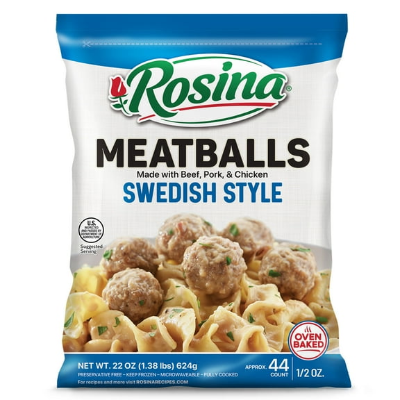 Rosina Swedish Meatball, 22 oz Bag (Frozen)
