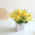 thumbnail image 4 of Tkrady Artificial Flowers Daisy Flower With Vase Silky Daisies Bouquet Bonsai For Home Wedding Decoration Table Centerpieces Arrangement Windowsill Decor, 4 of 6