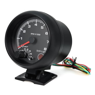 ESUPPORT 2 52mm Universal Tachometer Gauge - 7 Color LED RPM Meter For 12V Vehicles-975349