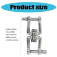 thumbnail image 6 of BIBABLYKE Marine Grade Steel Anchors Swivel Shackle with Double Swivel Jaw Designs Corrosions Resistant Chain Connector for Boats, 6 of 7