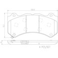 thumbnail image 3 of Brembo P37018N Premium NAO Ceramic OE Equivalent Pad, 3 of 4