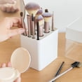 thumbnail image 5 of Organizador de maquillaje transparente, soporte para brochas de maquillaje, 12 soportes para brochas de maquillaje, caja de almacenamiento de belleza de grado profesional, 5 of 5