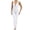 White, variant on Yoga Jumpsuits for Women Slim Strecth Yoga V Neck Sleeveless One Piece Long Lounge Wear Solid Activewear M