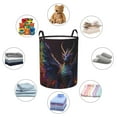 thumbnail image 4 of Fotbe Rainbow Wings Majestic Dragon Cesto de Ropa con Asas, Cesto Impermeable de Gran Capacidad, Bolsa de Lavado para Dormitorio, Cesto de Ropa con Ruedas y Asas-Small, 4 of 6