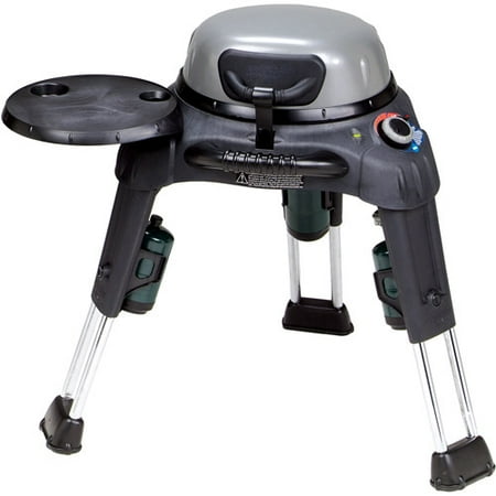 Aussie Adventurer 5,500 BTU Portable Gas Grill, Black and Silver