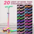 thumbnail image 5 of Kidscoter 3 Wheel with LED Lights,Adjustable Height Foldable Scooter for Boys Girls Ages 3-12,Light-Up Handlebars & Deck,130lbs Weight Limit, Gift for Toddlers,Pink, 5 of 10