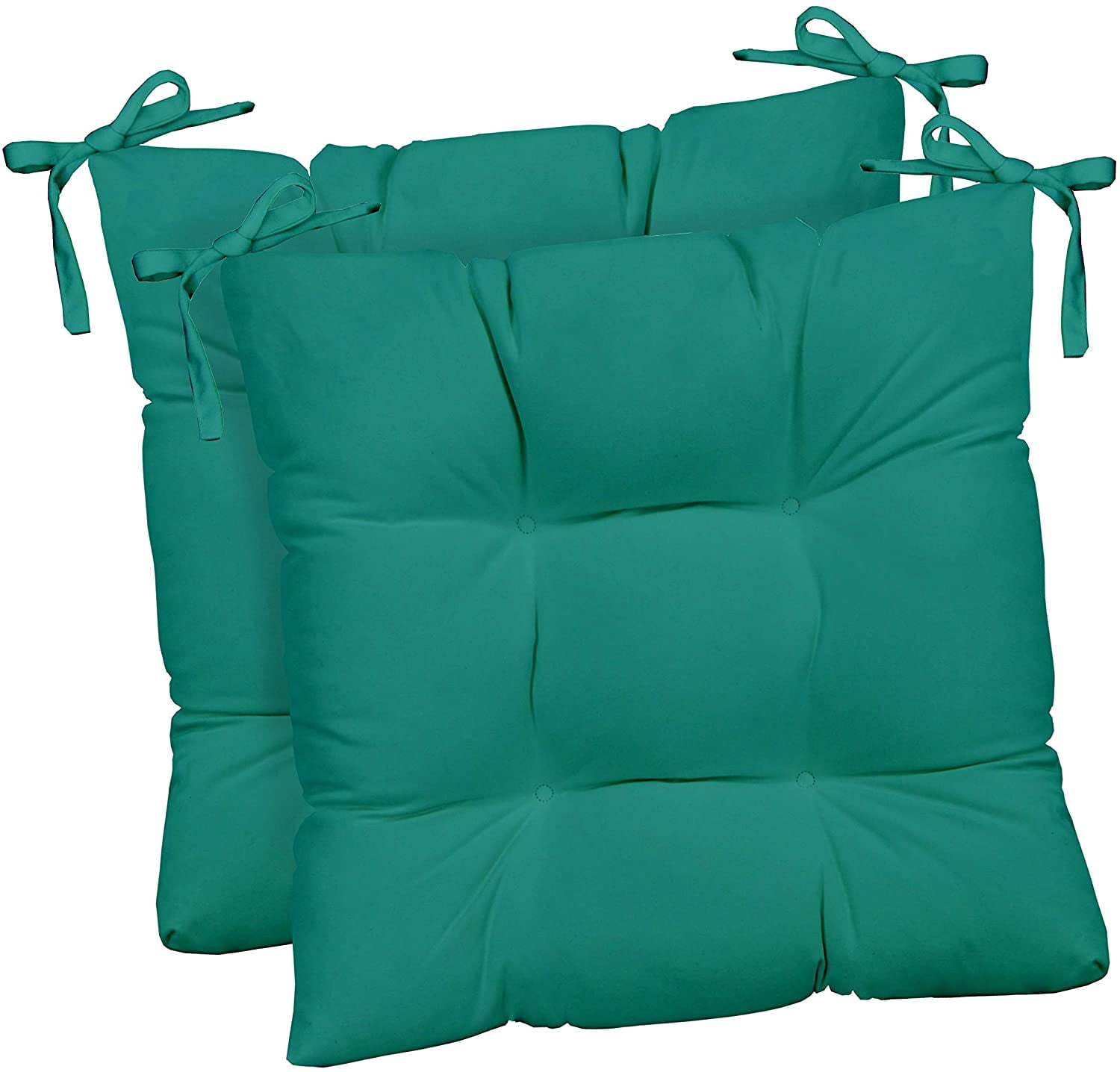 RSH Décor Indoor Outdoor Set of 2 Tufted Dining Chair Seat Cushions, 20