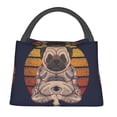 thumbnail image 2 of Lsque Pug dog Yoga Pattern Portable Insulation Lunch Bag, Insulated Food Delivery Bag, Meal Grocery Tote Insulation Bag Large Capacity Reusable Warming Bag, 2 of 9