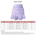 thumbnail image 5 of Falda Corta Para Mujer Minifaldas Falda Con Volantes Fruncidos, Cintura Alta, Elástica, Ceñida Al Cuerpo, Impar, Fiesta, Diario, 5 of 5