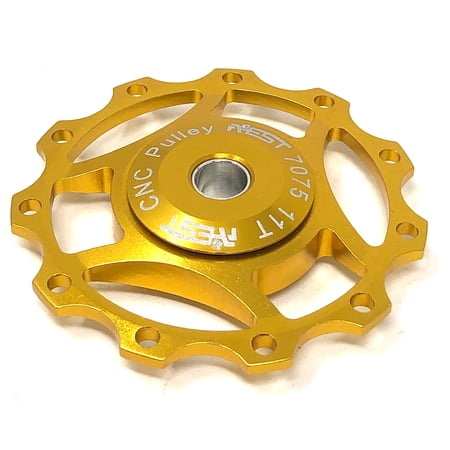AEST 11T Aluminum Alloy Rear Derailleur Upper/Lower Wheel Pulley for Shimano/SRAM (GOLD-2) price history on PriceWatchPro