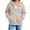 Beige, variant on SUXIAN Zip up Hoodie Solid Color Long Sleeve Soft Lined Pockets Relaxed Breathable Jacket Womens Zip up Hoodies XL