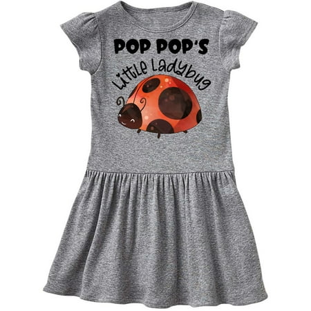 

Inktastic Pop Pop s Little Ladybug Gift Toddler Girl Dress