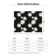 thumbnail image 5 of Fotbe Daisies Flowers Manta de Franela con Estampado, Manta Ultrasuave para Cama, Sofá, Auto, Hipoalergénica y Antibolitas-80"x60", 5 of 6
