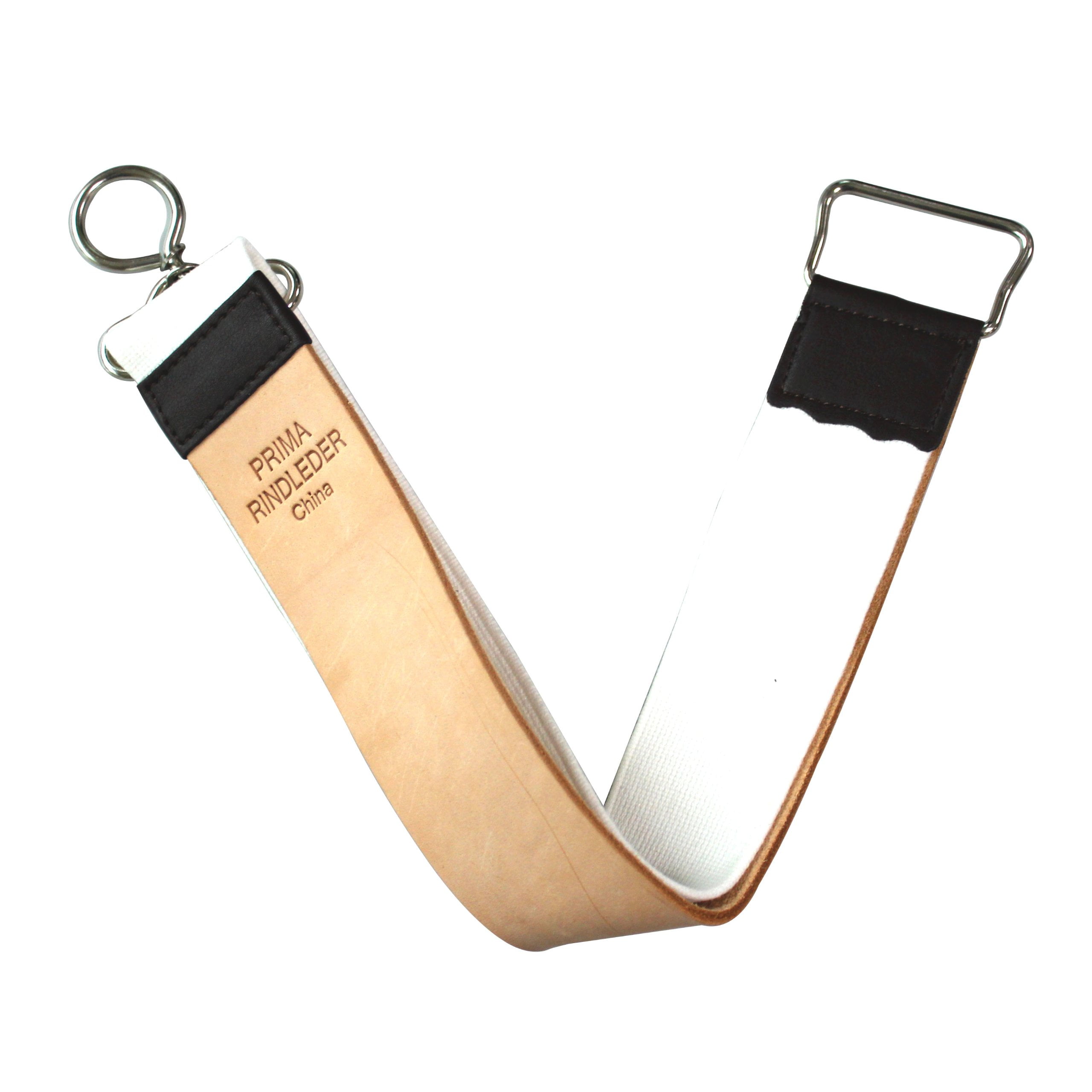 Leather and Canvas Hanging Razor Strop "Shaving Strop 2" 4.5 Cm X 30 Cm