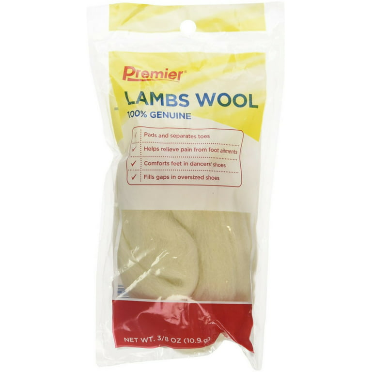 Mars Wellness Lambs Wool For Feet Super Soft Cushioning and Toe Seperator -  3/8 oz 